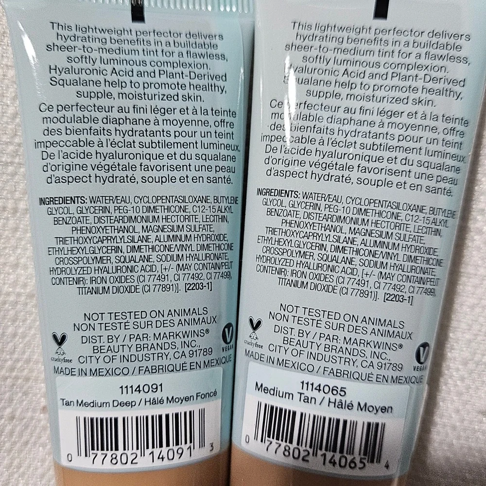 5pk Wet n Wild Bare Focus Tinted Hydrator Bundle Medium Deep Tan Hyaluronic Acid